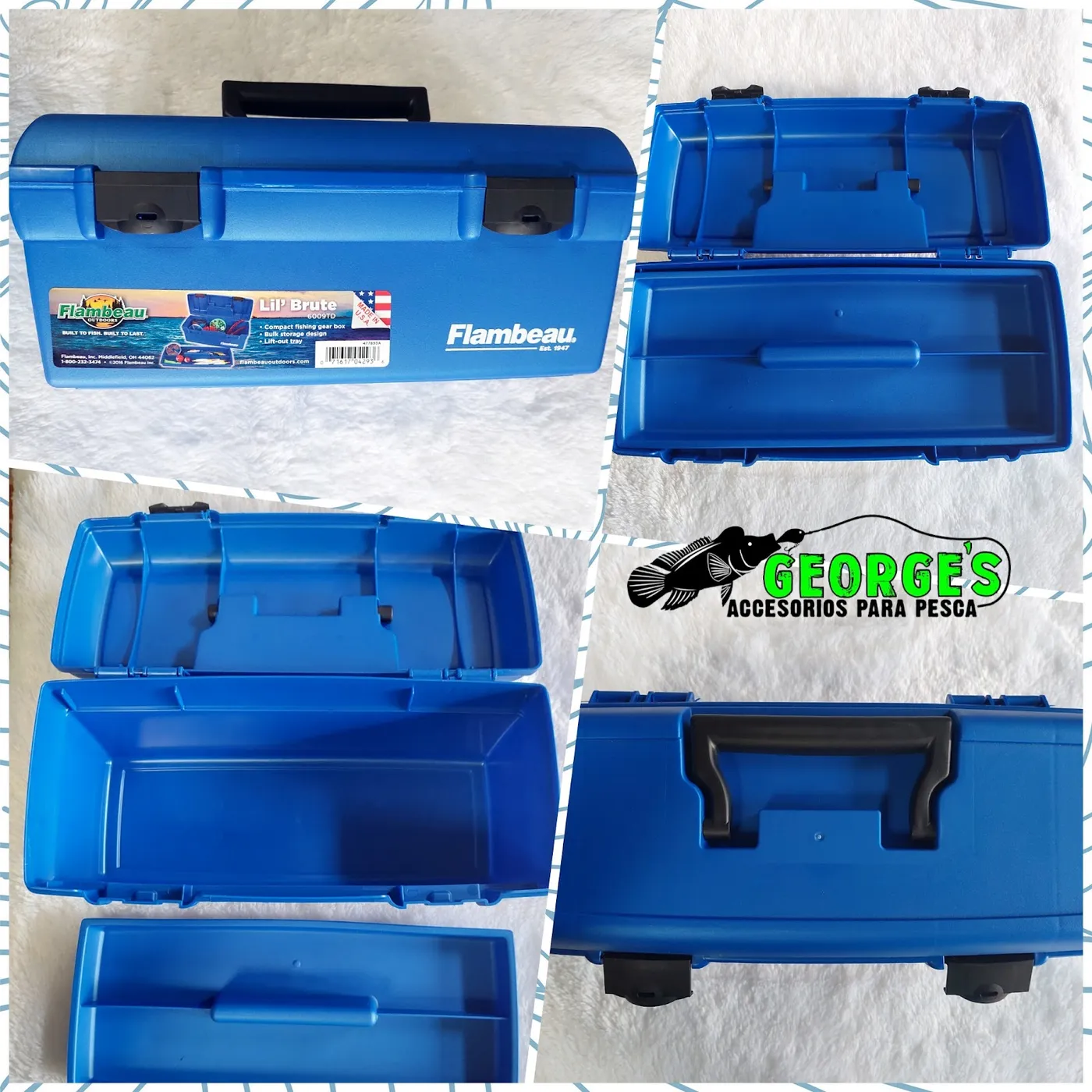 Cajas de pesca azules