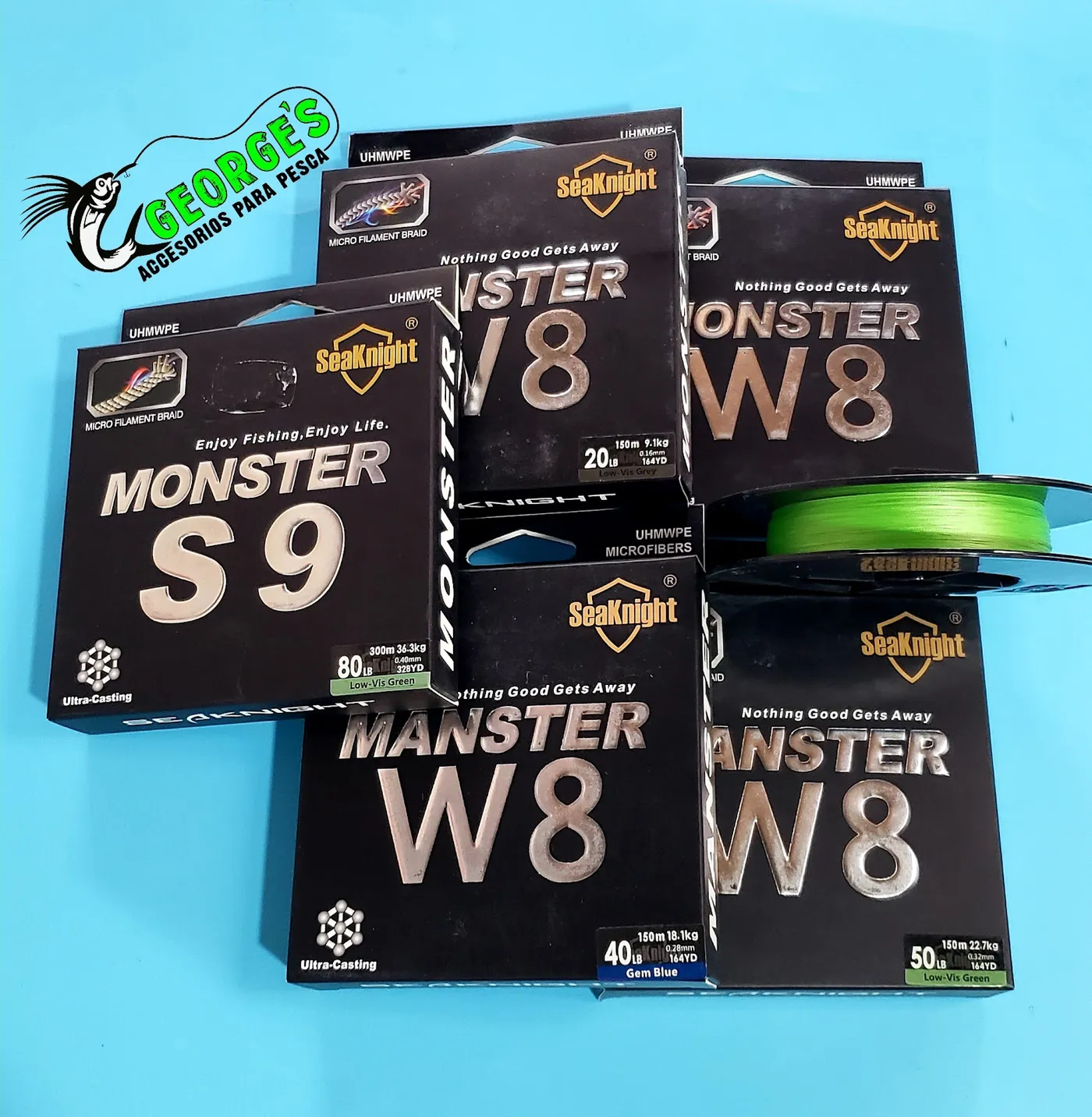 Línea trenzada Monster W8 y S9