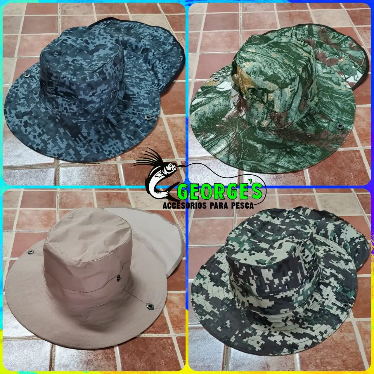 Sombreros de pesca con protección del sol