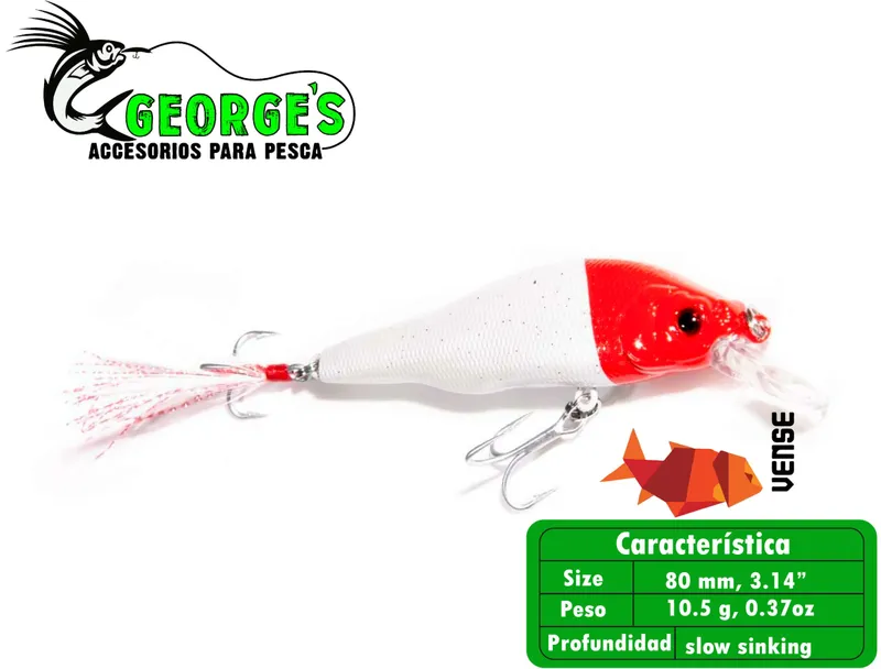 Curve Minnow Lure, Classic Fisherman, Vense