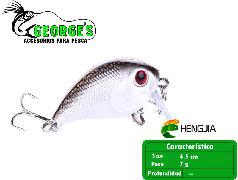 Crankbait de 1 7/9in 1/4oz, Hengjia