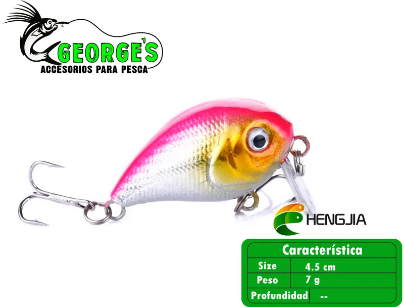 Crankbait de 1 7/9in 1/4oz, Hengjia