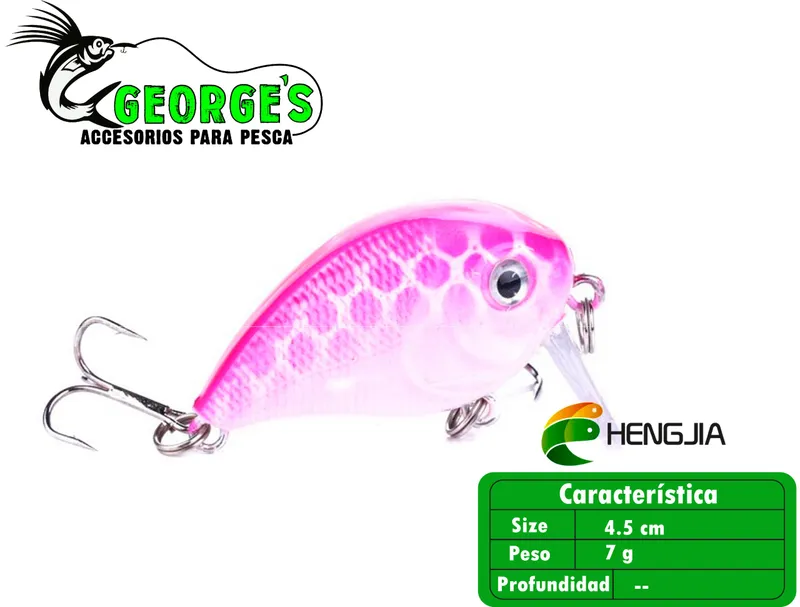 Crankbait de 1 7/9in 1/4oz, Hengjia
