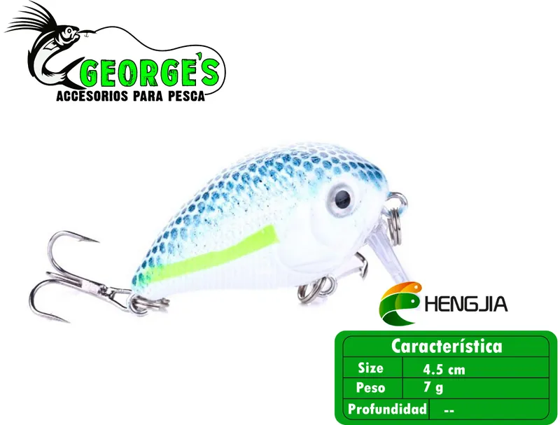 Crankbait de 1 7/9in 1/4oz, Hengjia