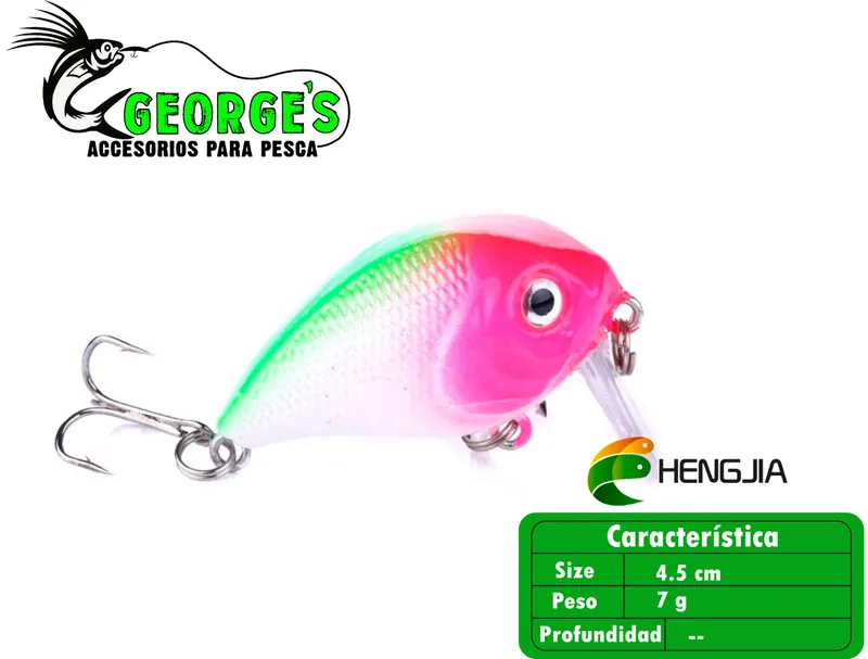 Crankbait de 1 7/9in 1/4oz, Hengjia
