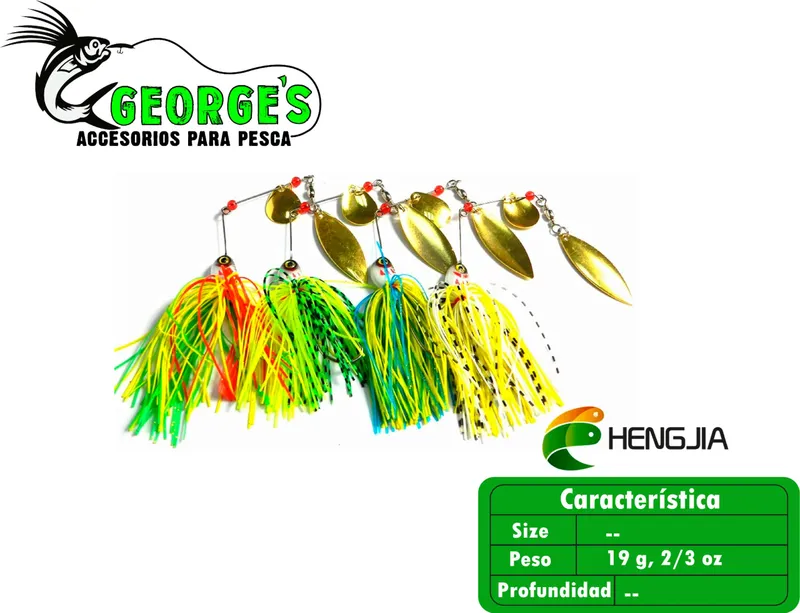 Señuelos para lubinas Buzzbaits, Hengjia
