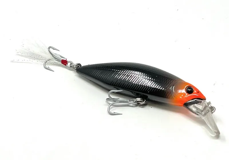 La Bala Minnow Lure-Orange Head Dark, Vense