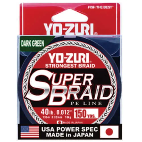 YO-ZURI SUPERBRAID DARK GREEN